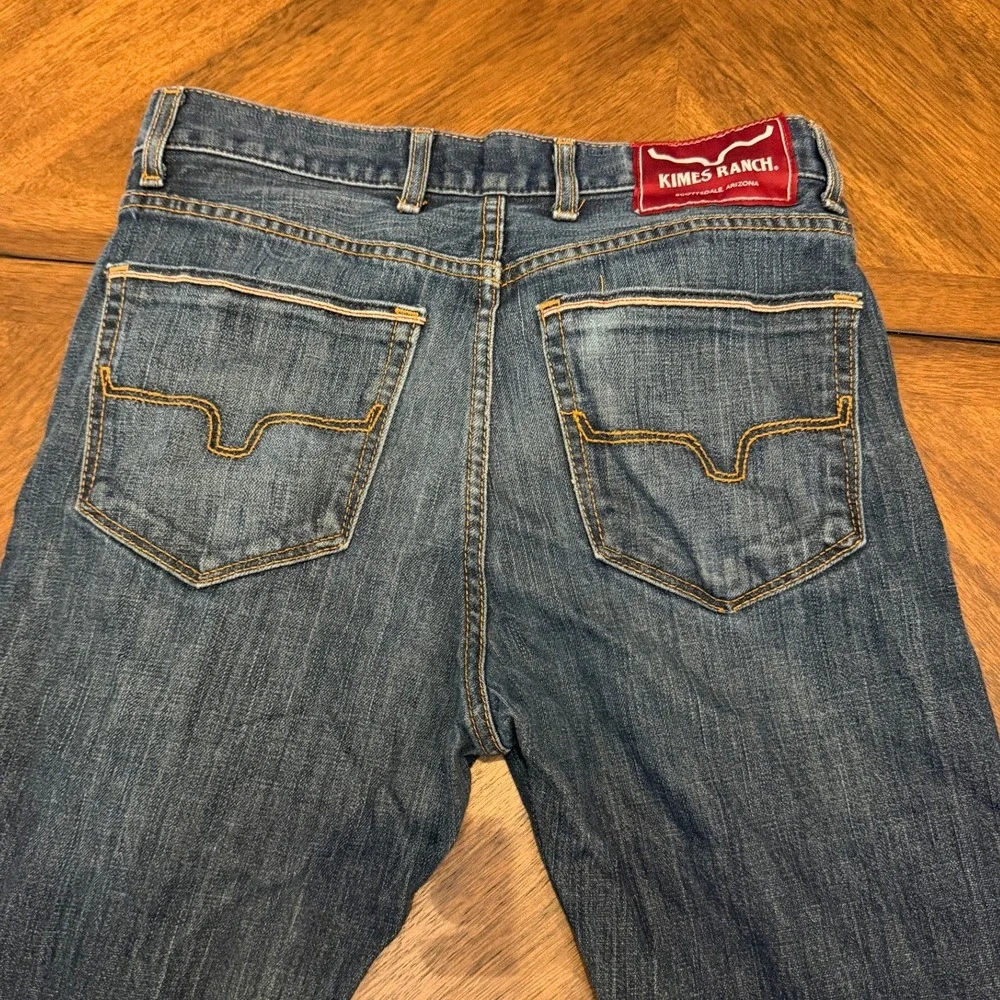 Kimes Ranch Roger Mens Jeans 30x30 Straight Leg Western Denim Blue Made in USA